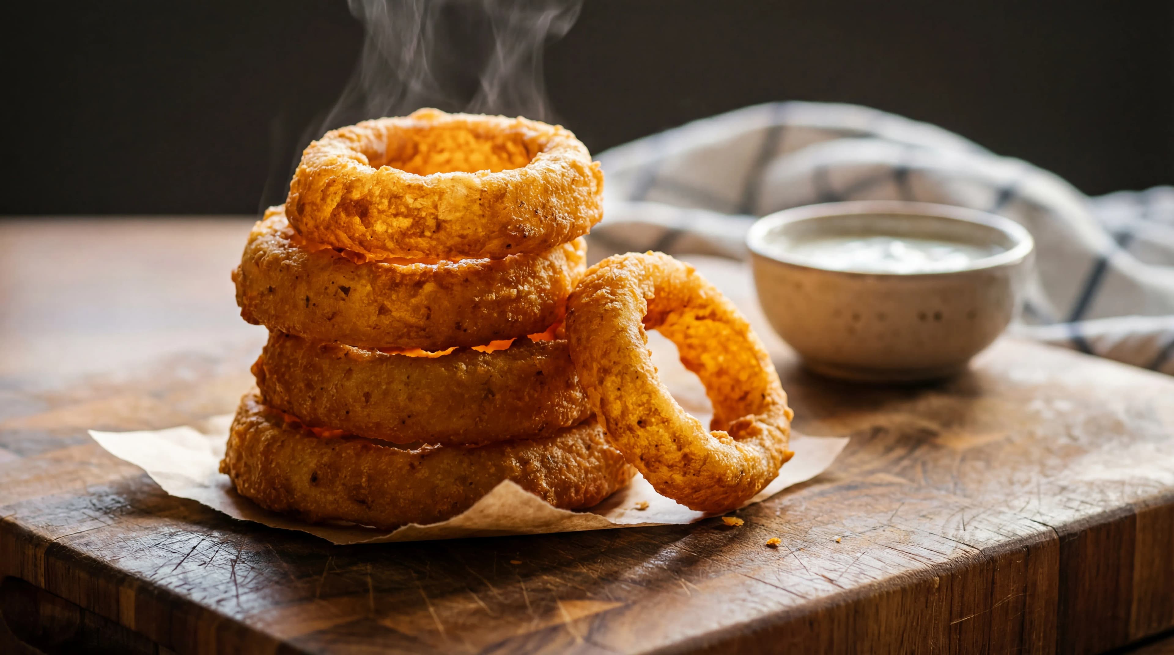 Beer-Battered Onion Rings