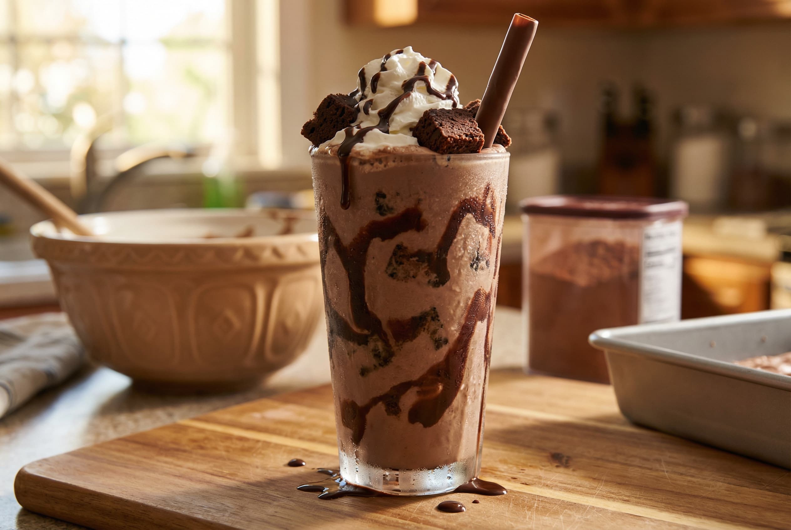 Chocolate Fudge Brownie Milkshake