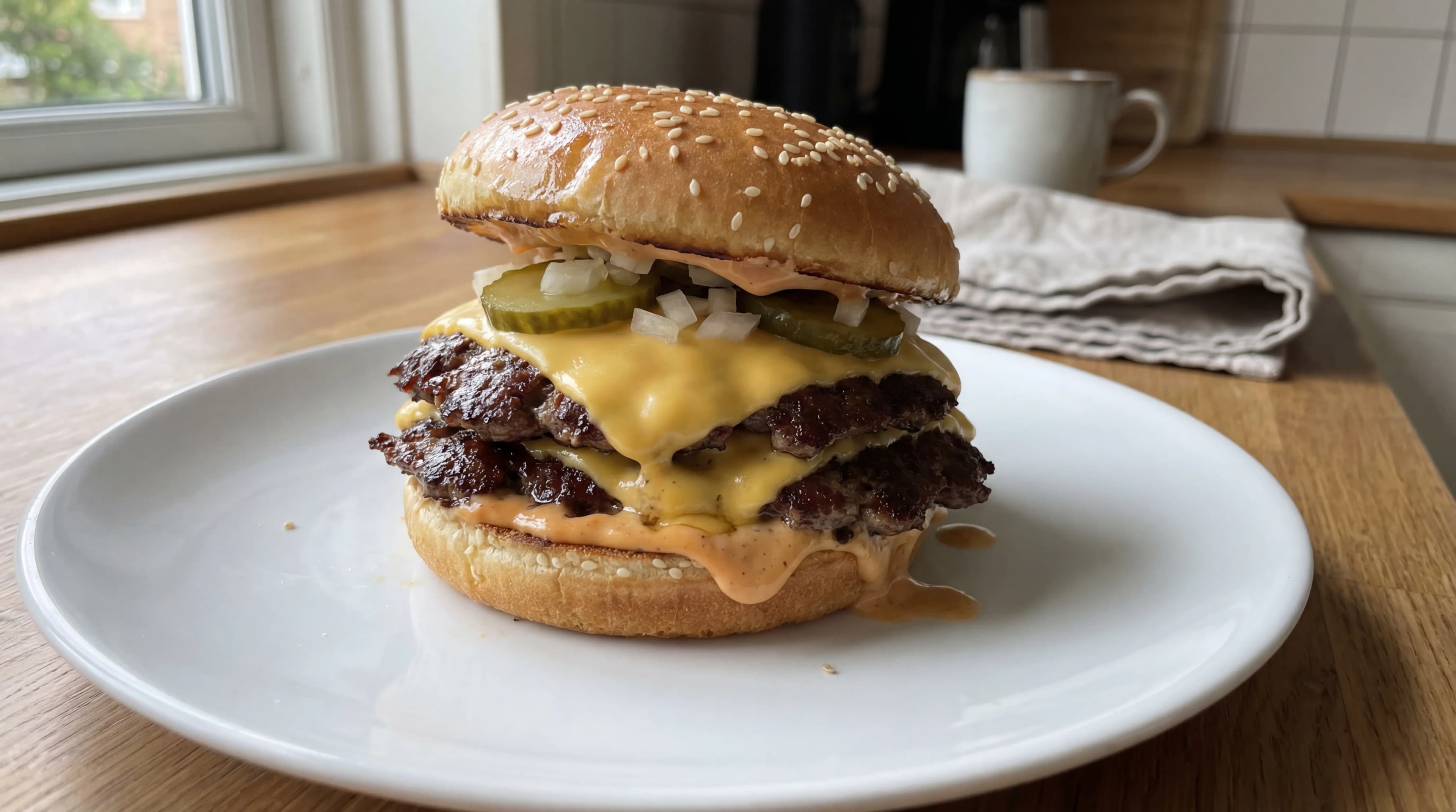 Classic Diner Double Cheeseburger