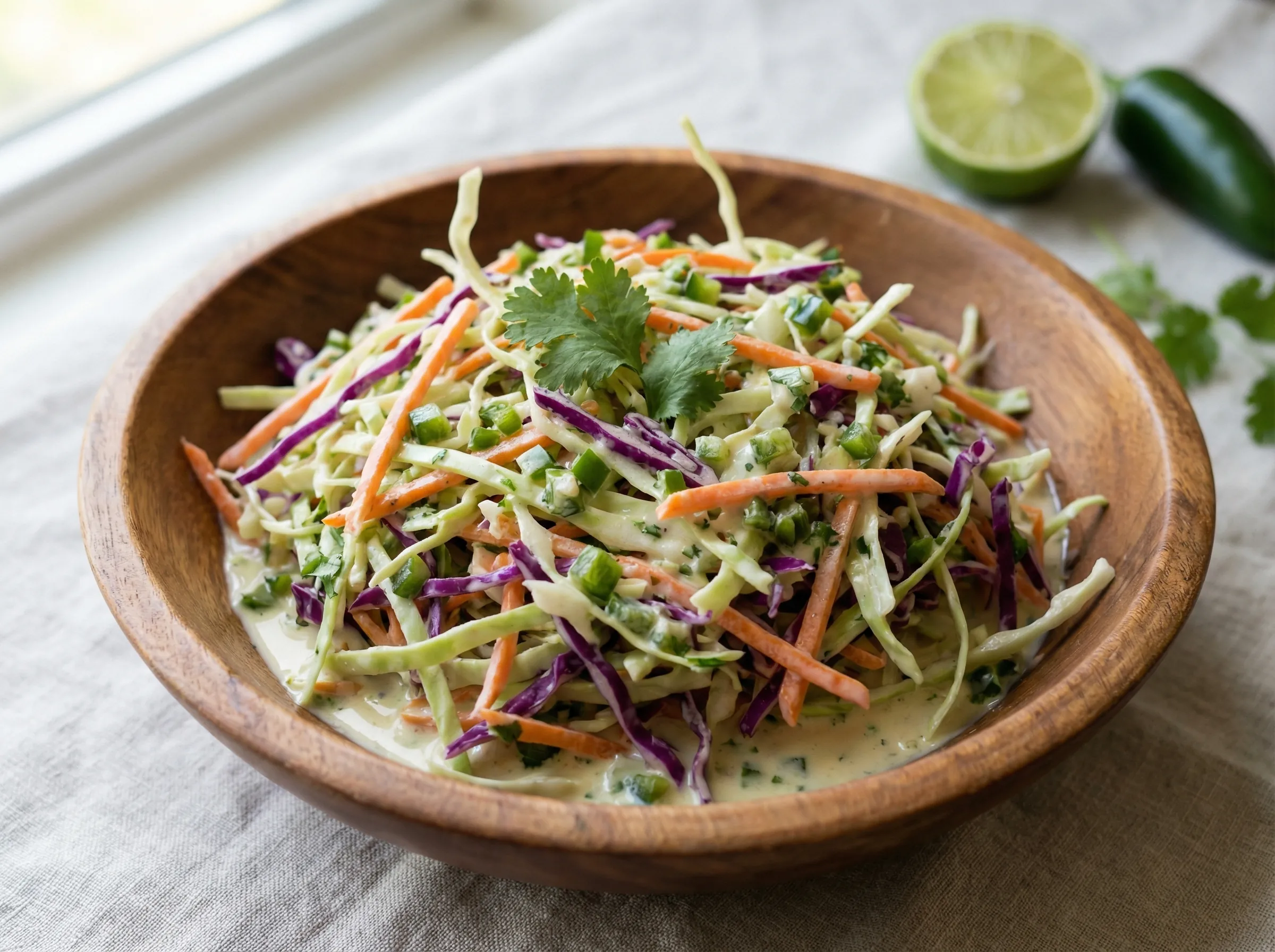 Creamy Jalapeño Coleslaw