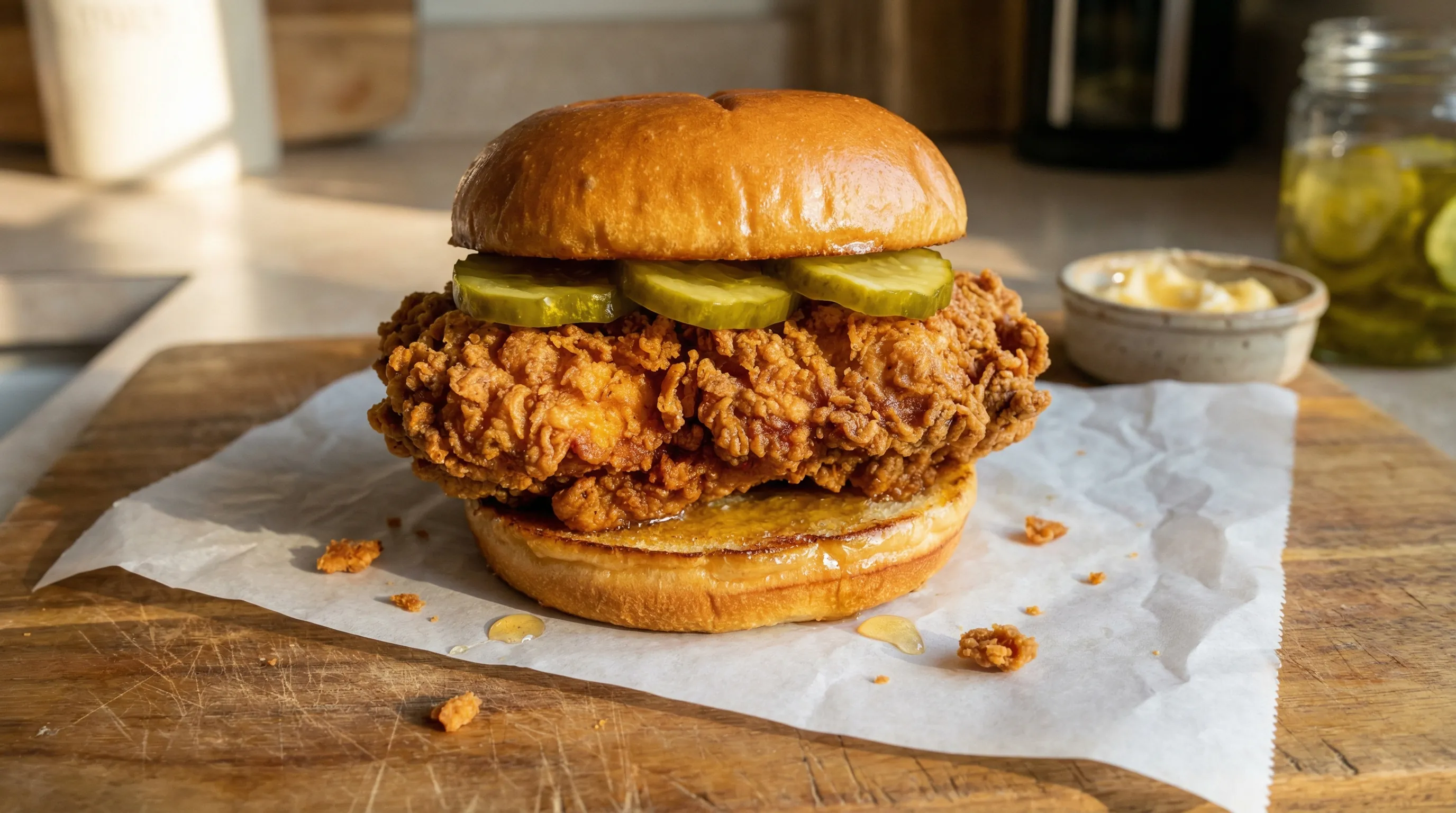 Crispy Fried Chicken Burger