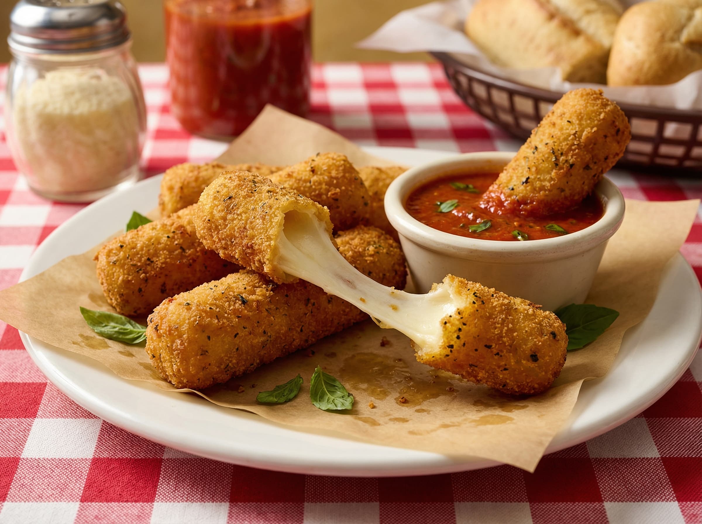 Crispy Mozzarella Sticks