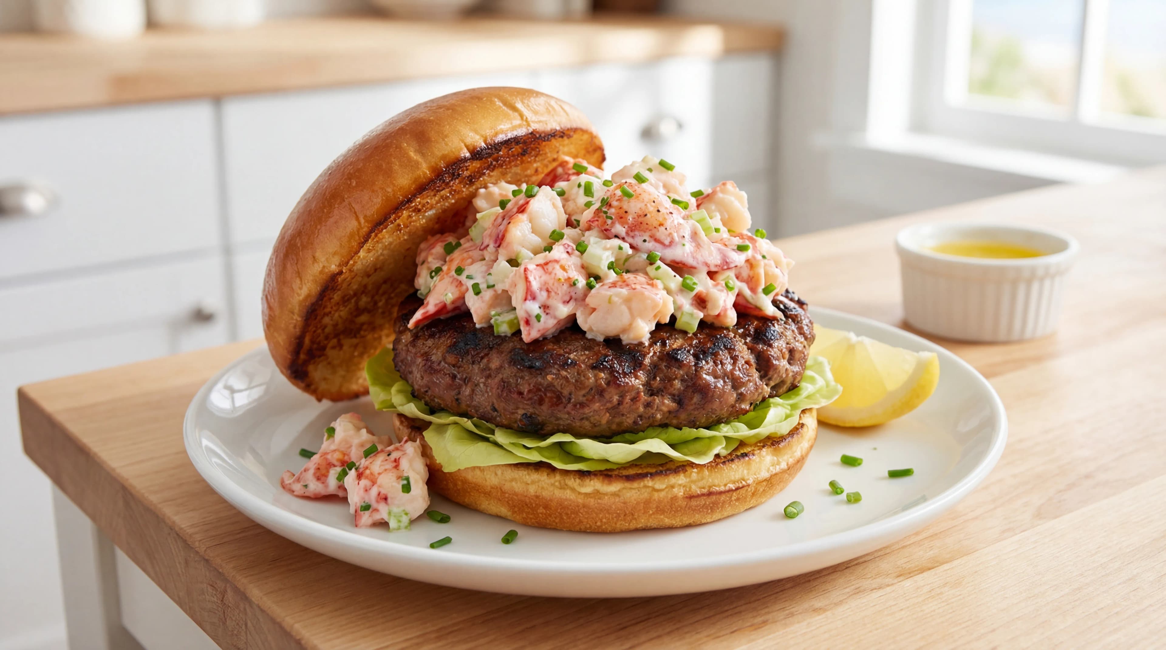 New England Lobster Roll Burger