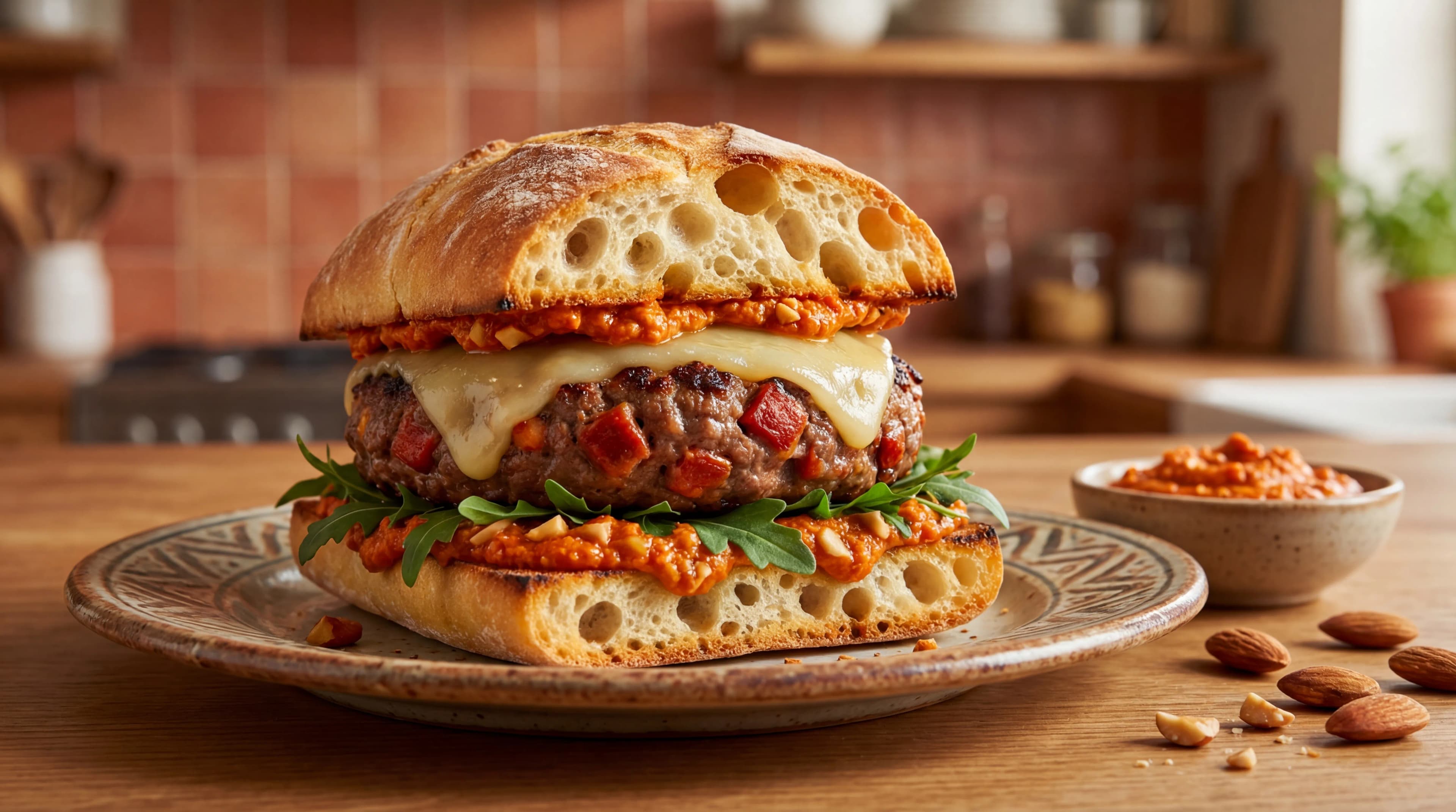 Spanish Chorizo Manchego Burger