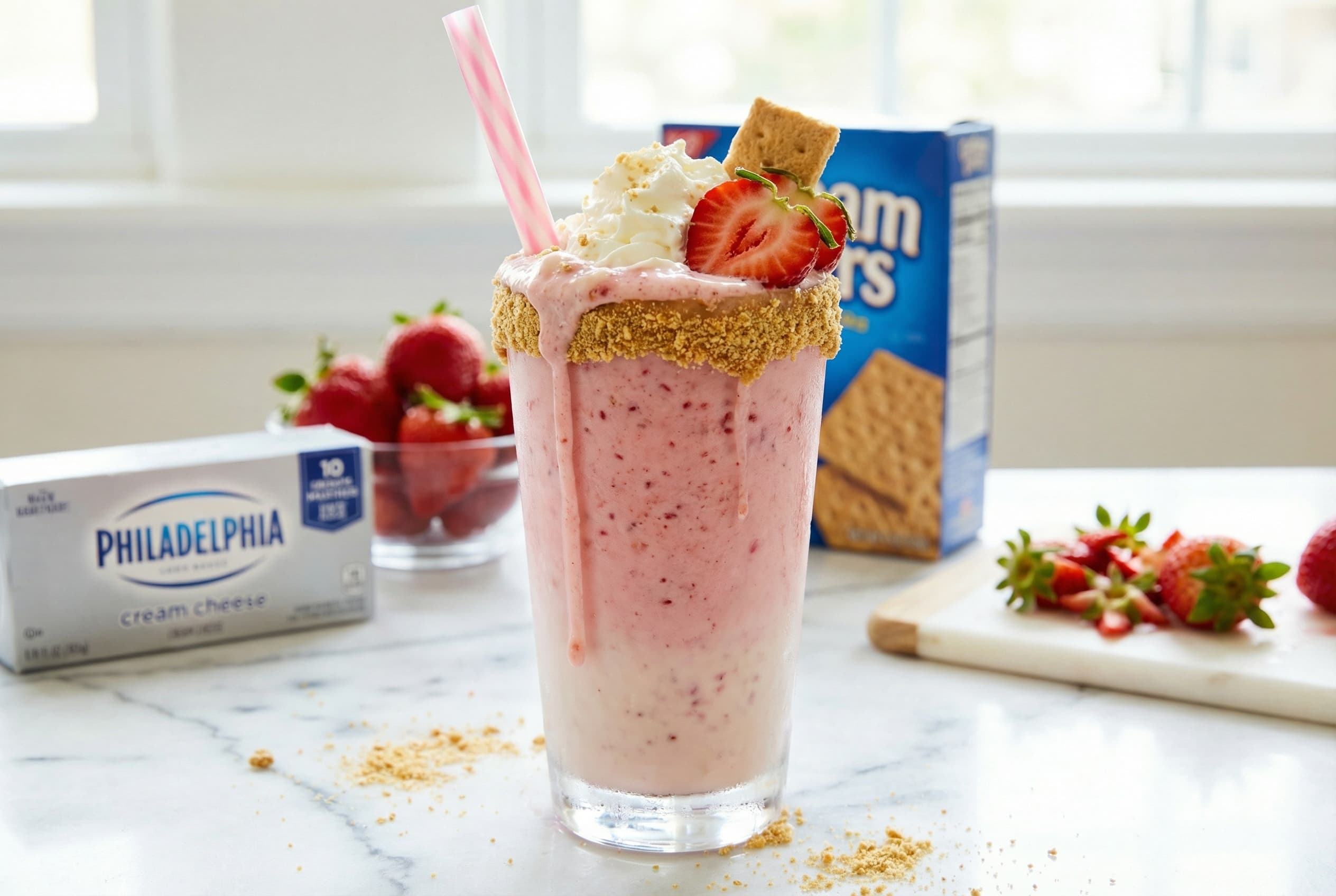 Strawberry Cheesecake Milkshake
