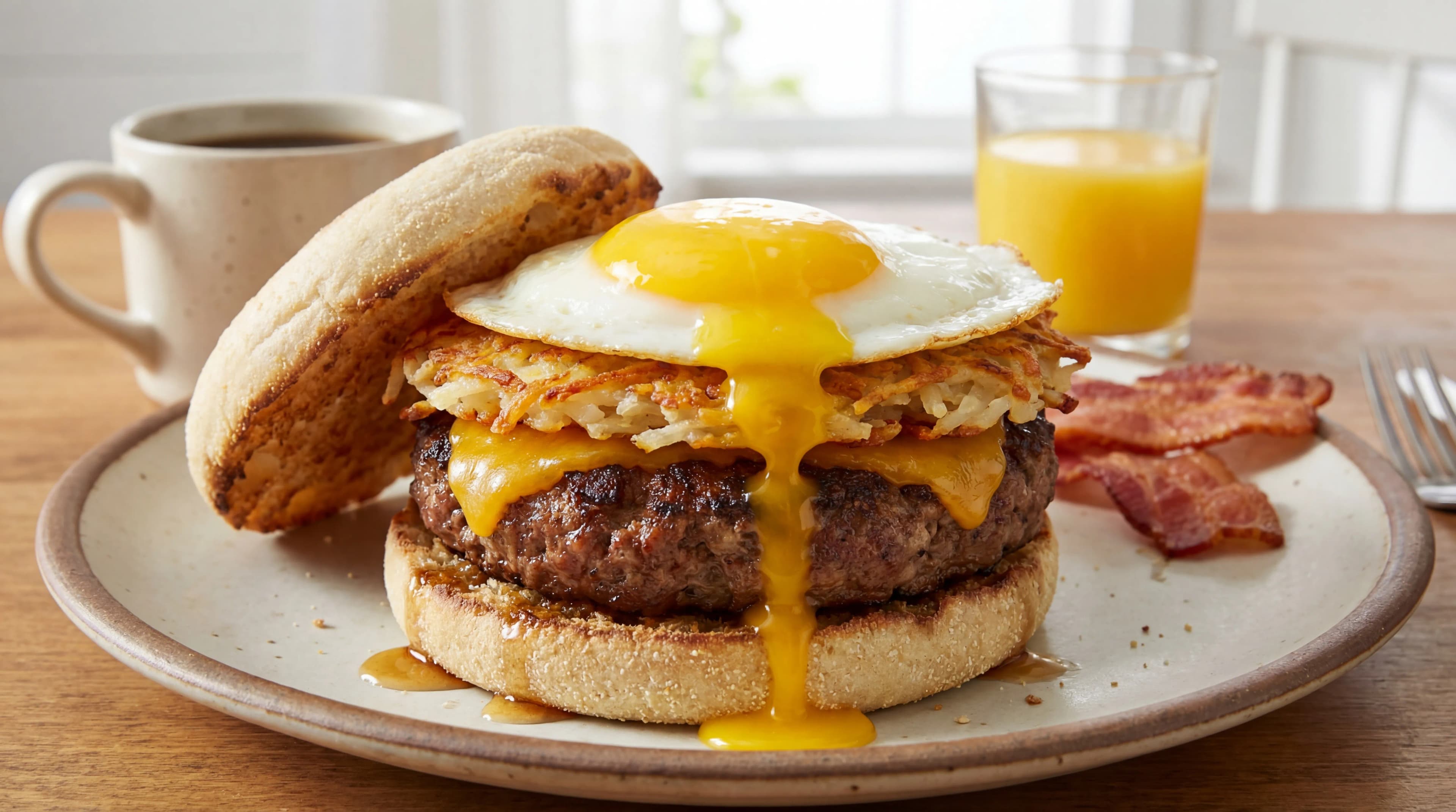 Sunrise Breakfast Burger