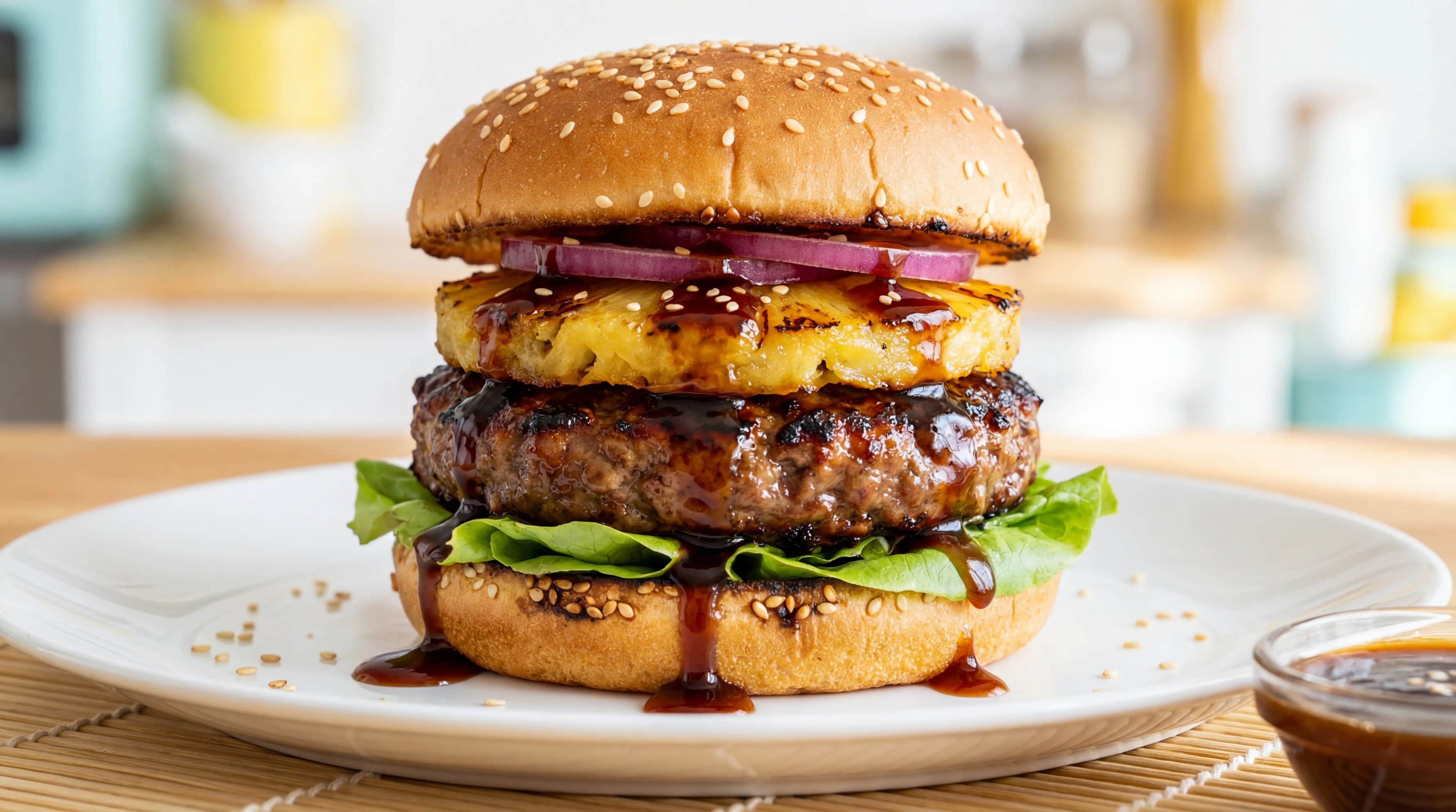 Teriyaki Pineapple Burger