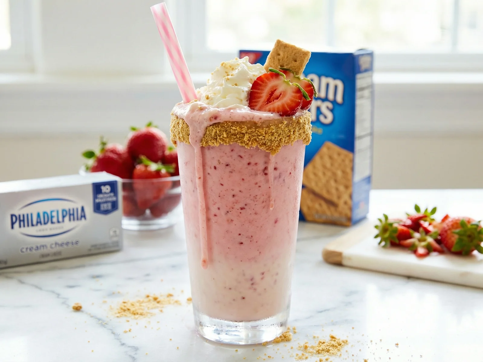 Strawberry Cheesecake Milkshake