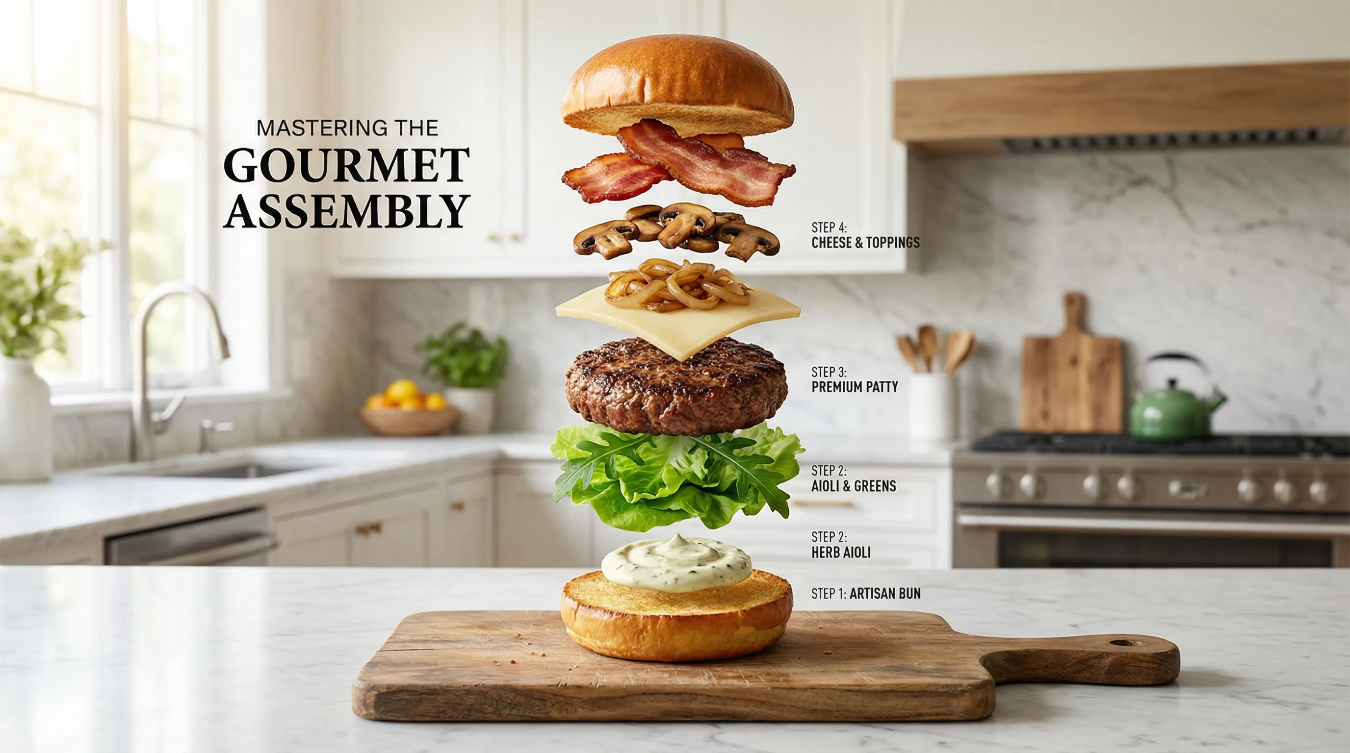 How to Build the Ultimate Gourmet Burger at Home