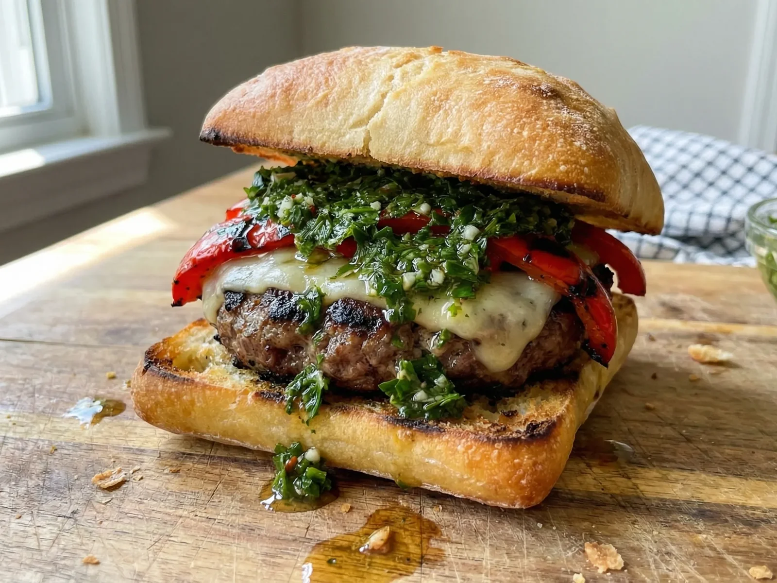 Argentine Chimichurri Steak Burger