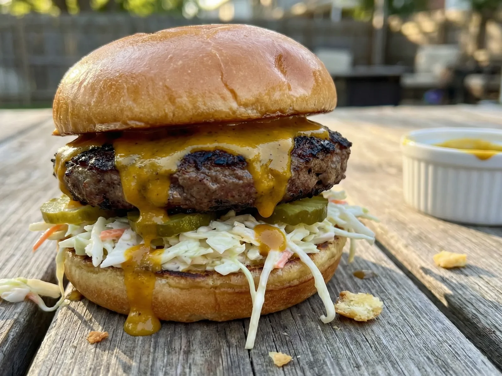 Carolina Gold Mustard BBQ Burger