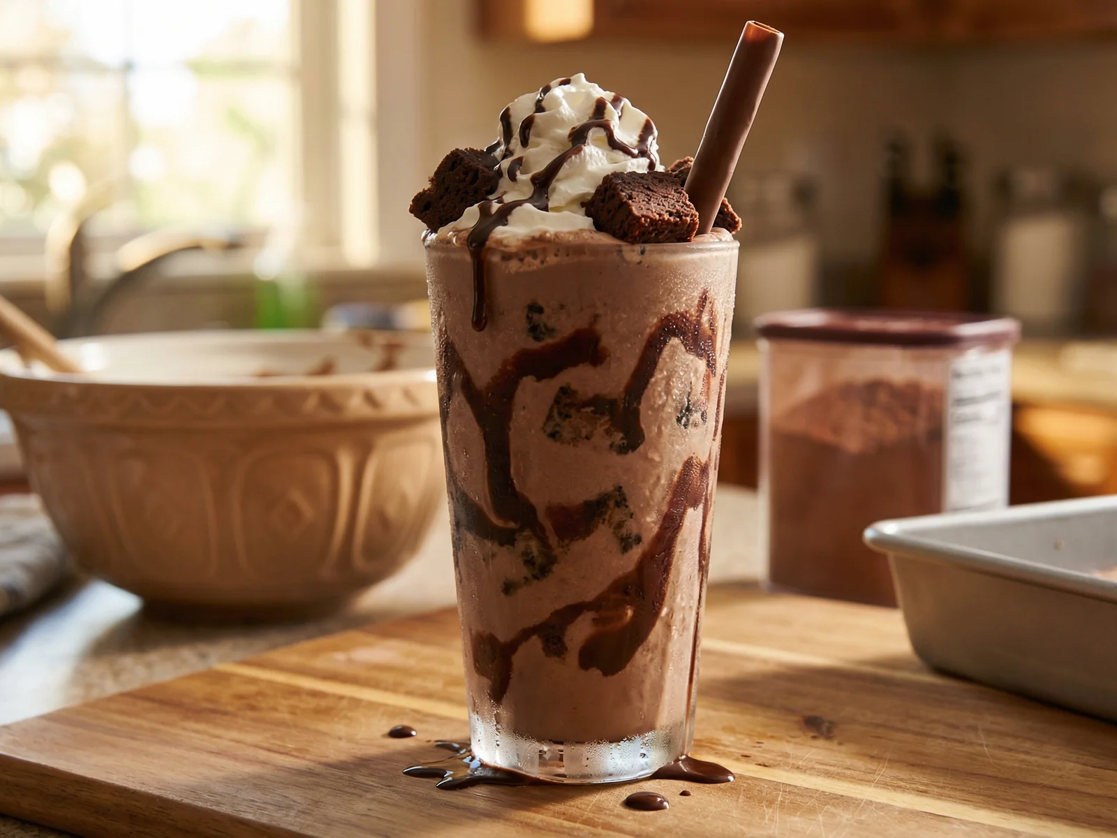Chocolate Fudge Brownie Milkshake