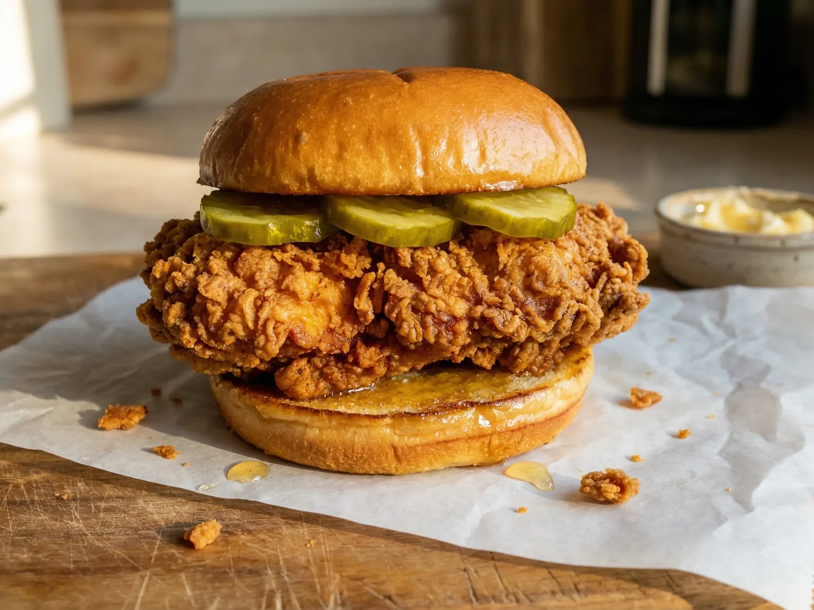 Crispy Fried Chicken Burger