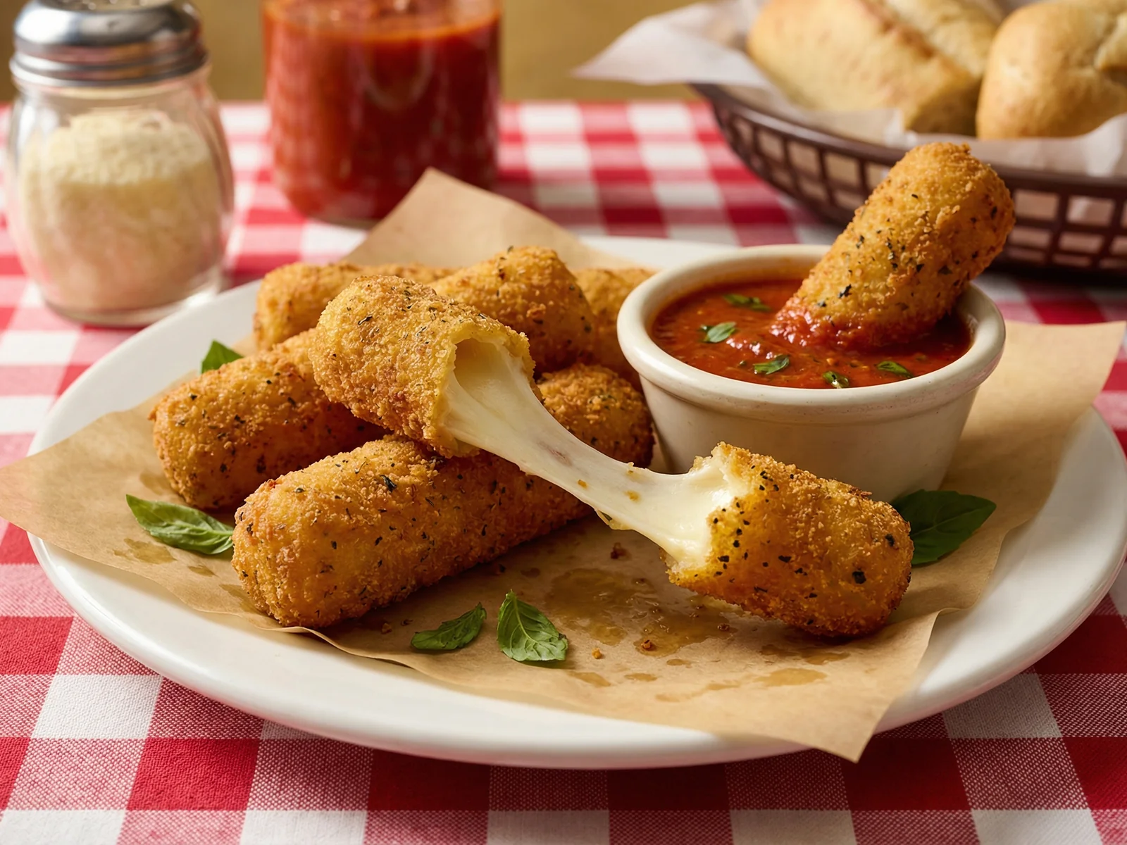 Crispy Mozzarella Sticks