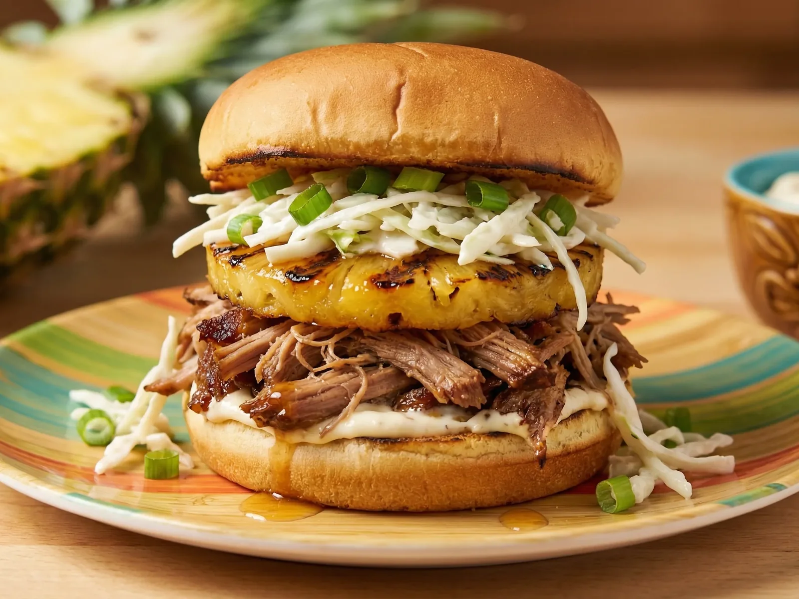 Hawaiian Kalua Pork Burger