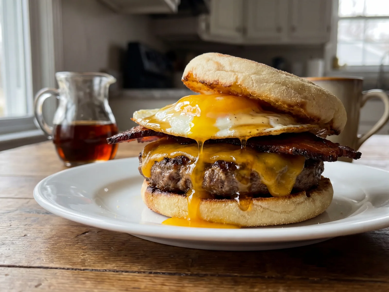 Maple Bacon Breakfast Burger