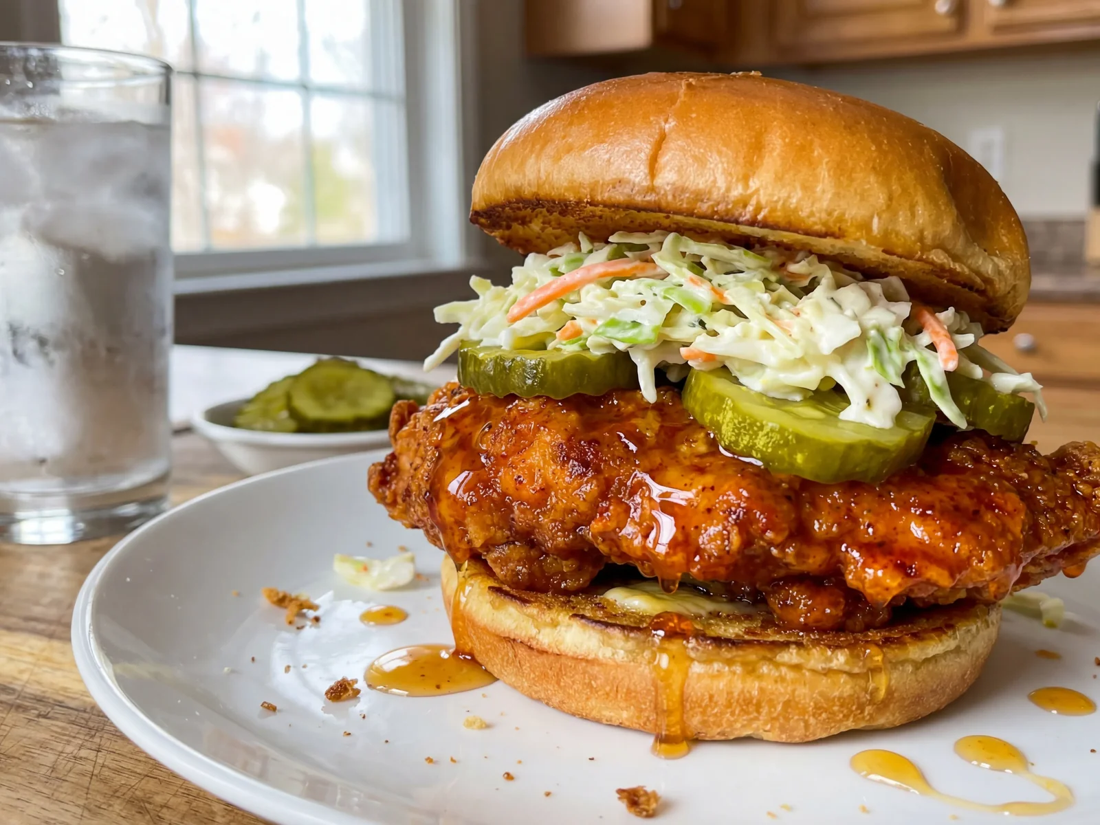 Nashville Hot Honey Chicken Burger