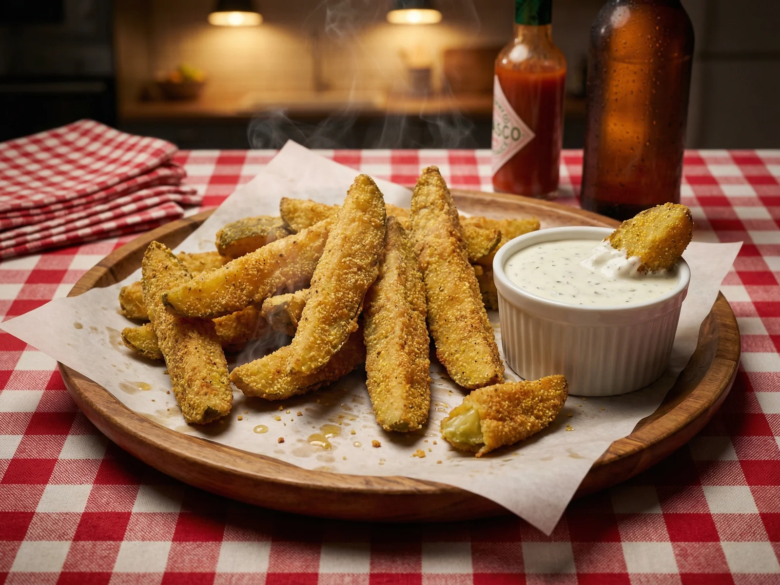 Southern Fried Pickles with Ranch Dip
