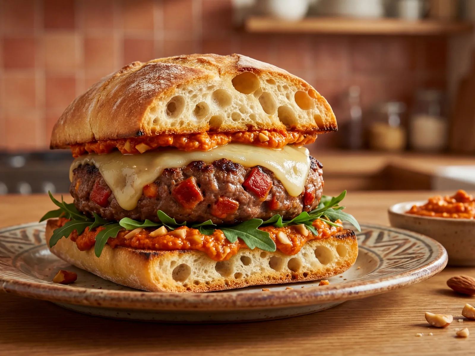 Spanish Chorizo Manchego Burger