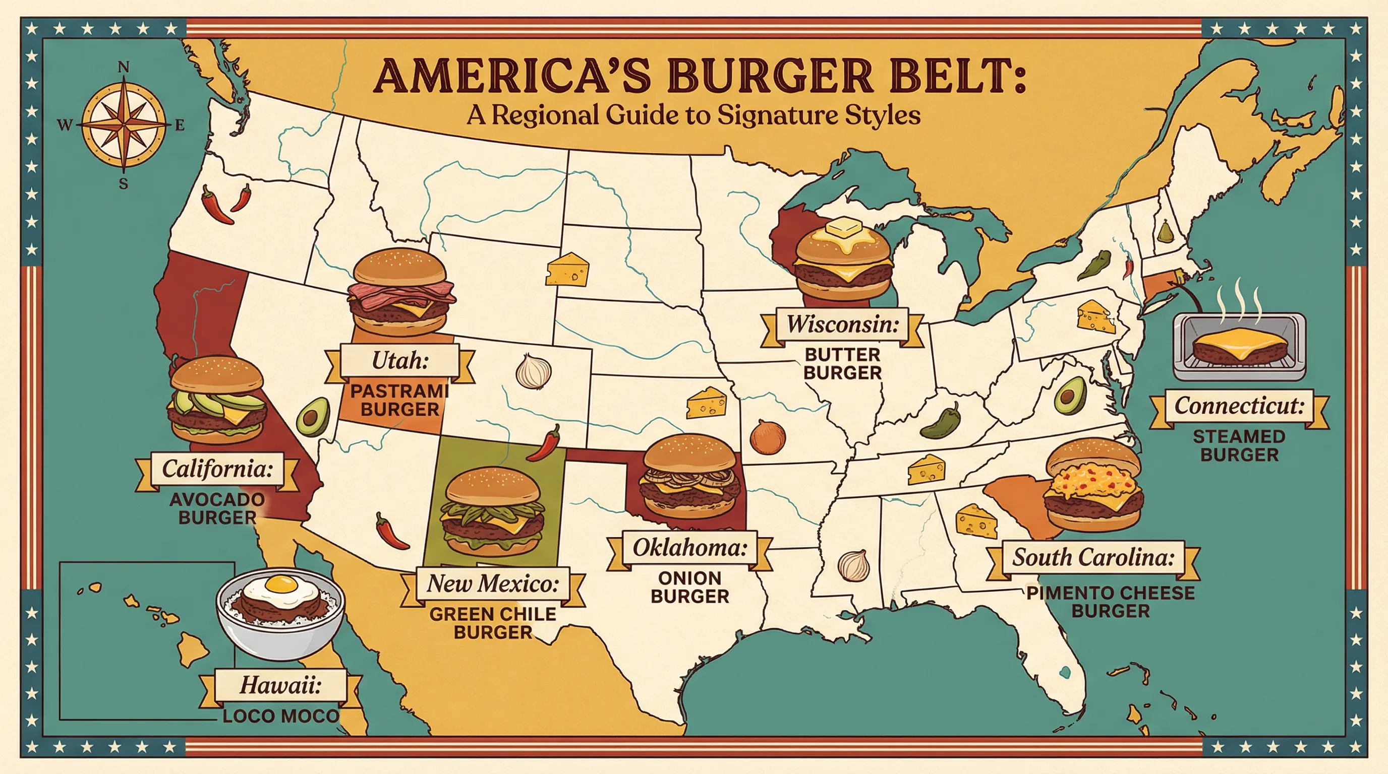 Regional American Burger Styles: From Oklahoma Smash to Connecticut Steam
